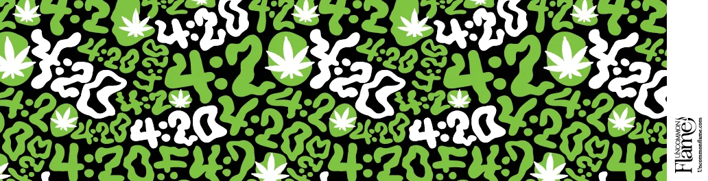 Groovy 420 flat label