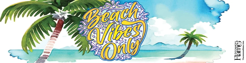 Beach Vibes flat label
