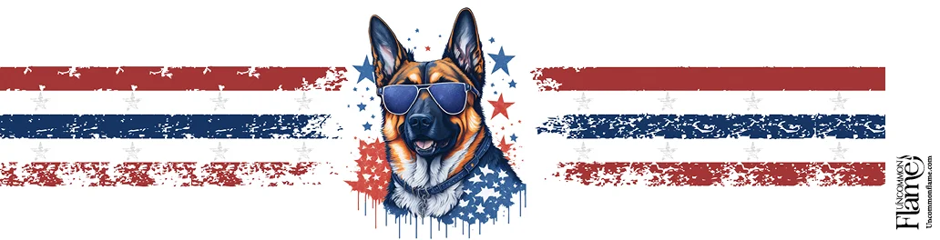 Americana Dog flat label