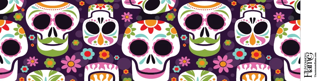 Dia de los Muertos Skulls flat
