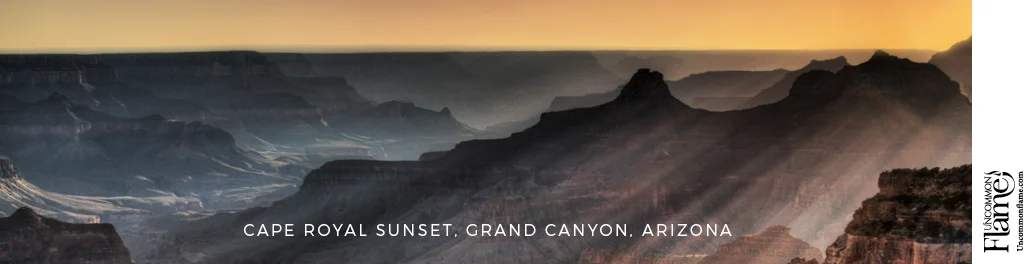 Grand Canyon design flat label