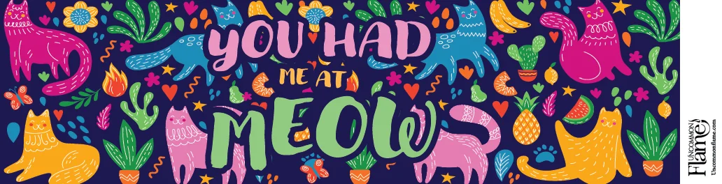 You Had Me at Meow flat label