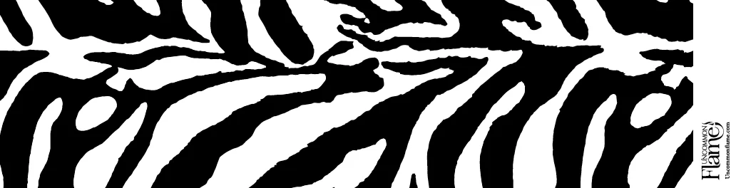 Zebra Print design flat label