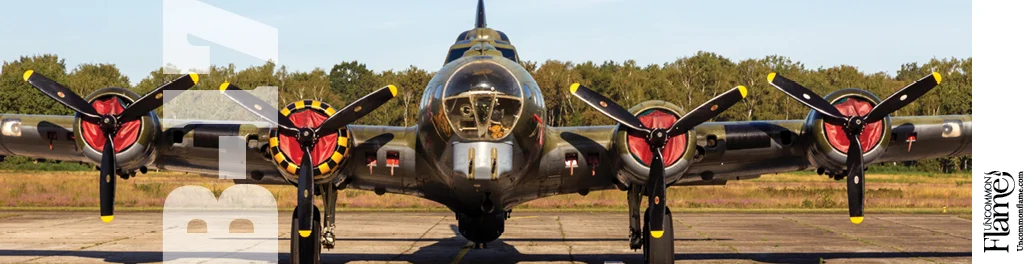 B 17 Plane flat label