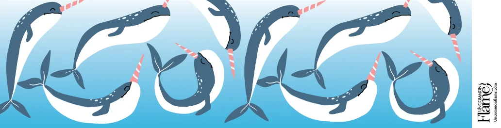 Narwhals flat label