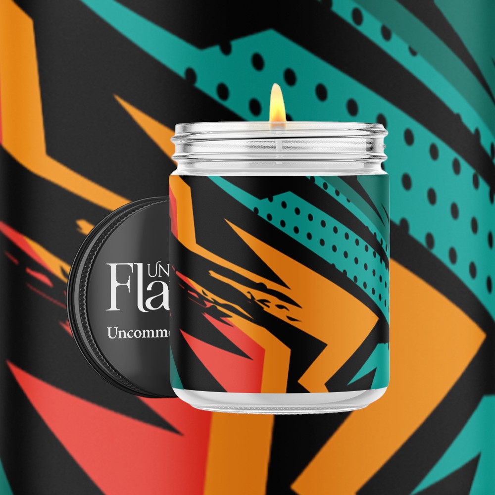 abstract design candle