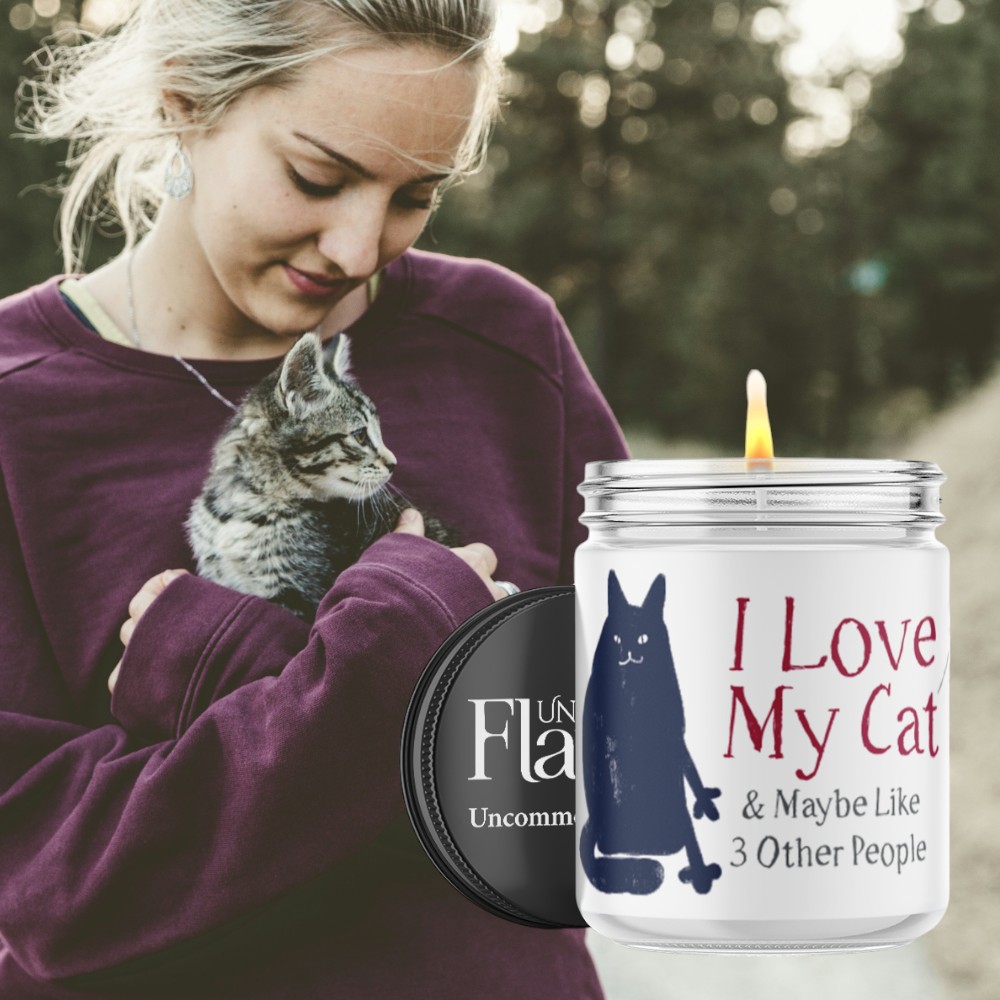 cat lover candle