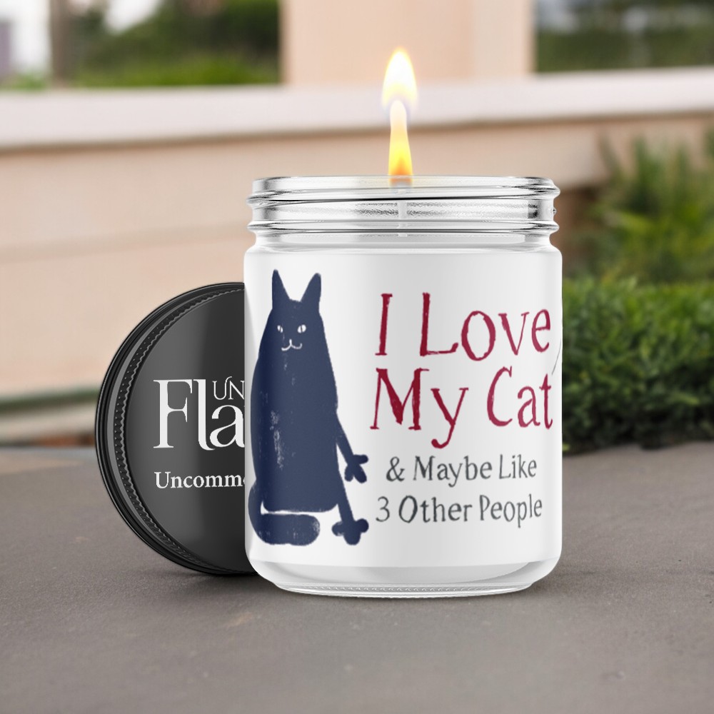 cat lover candle