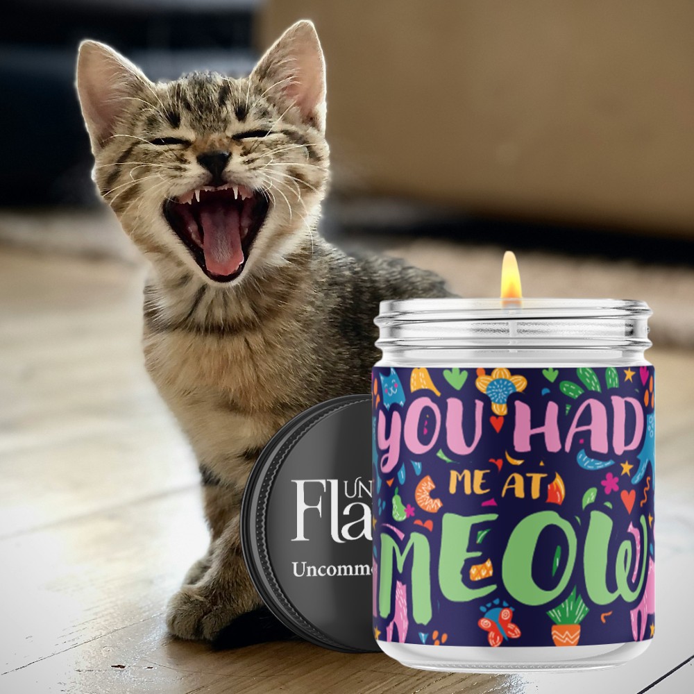 you had me at meow candle