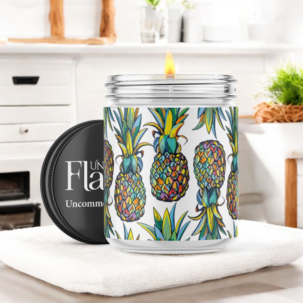 colorful pineapples