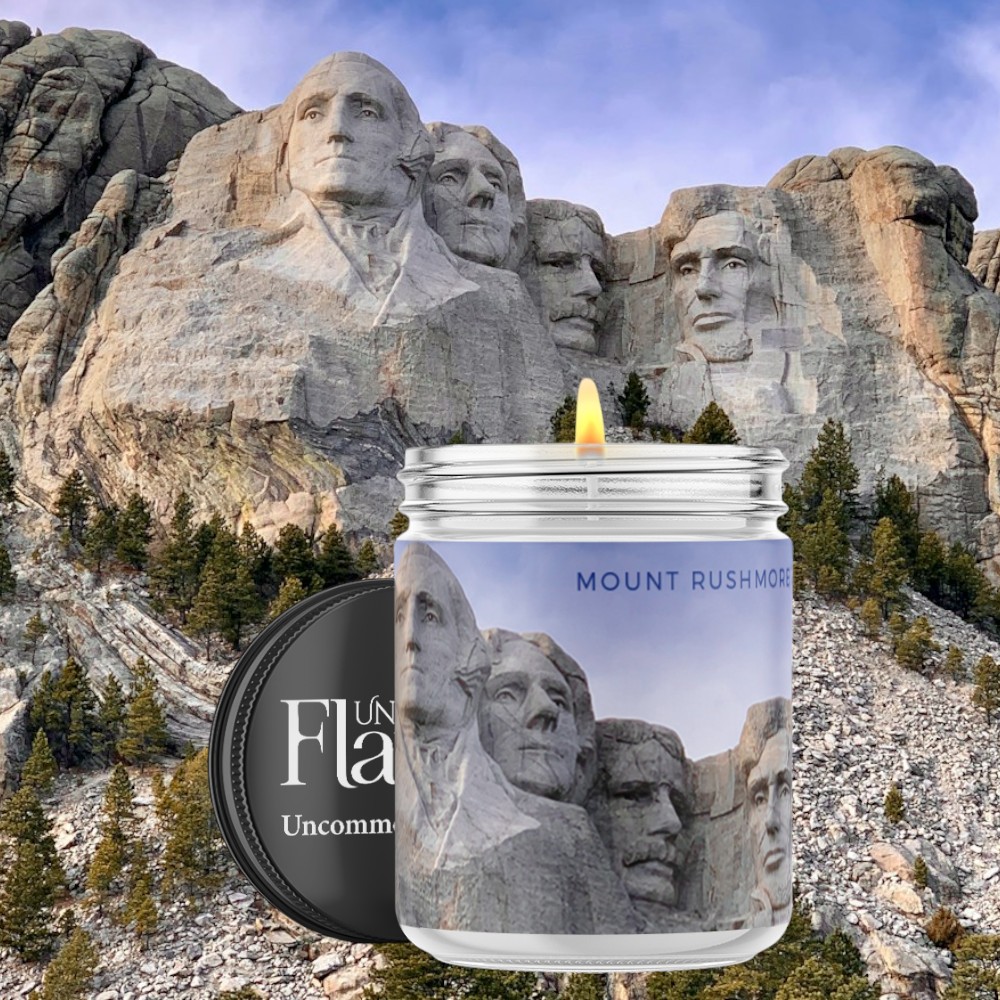 mt. rushmore candle