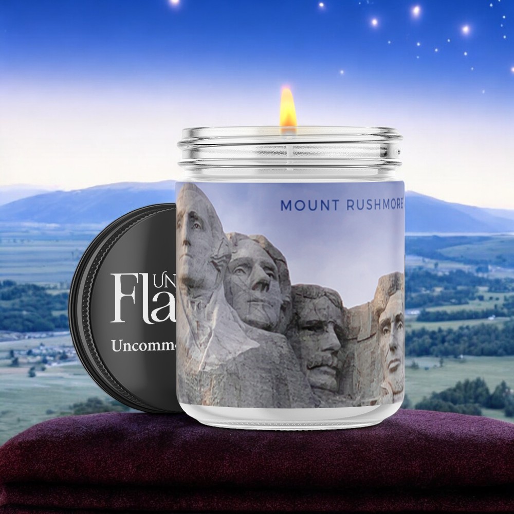 mt. rushmore candle