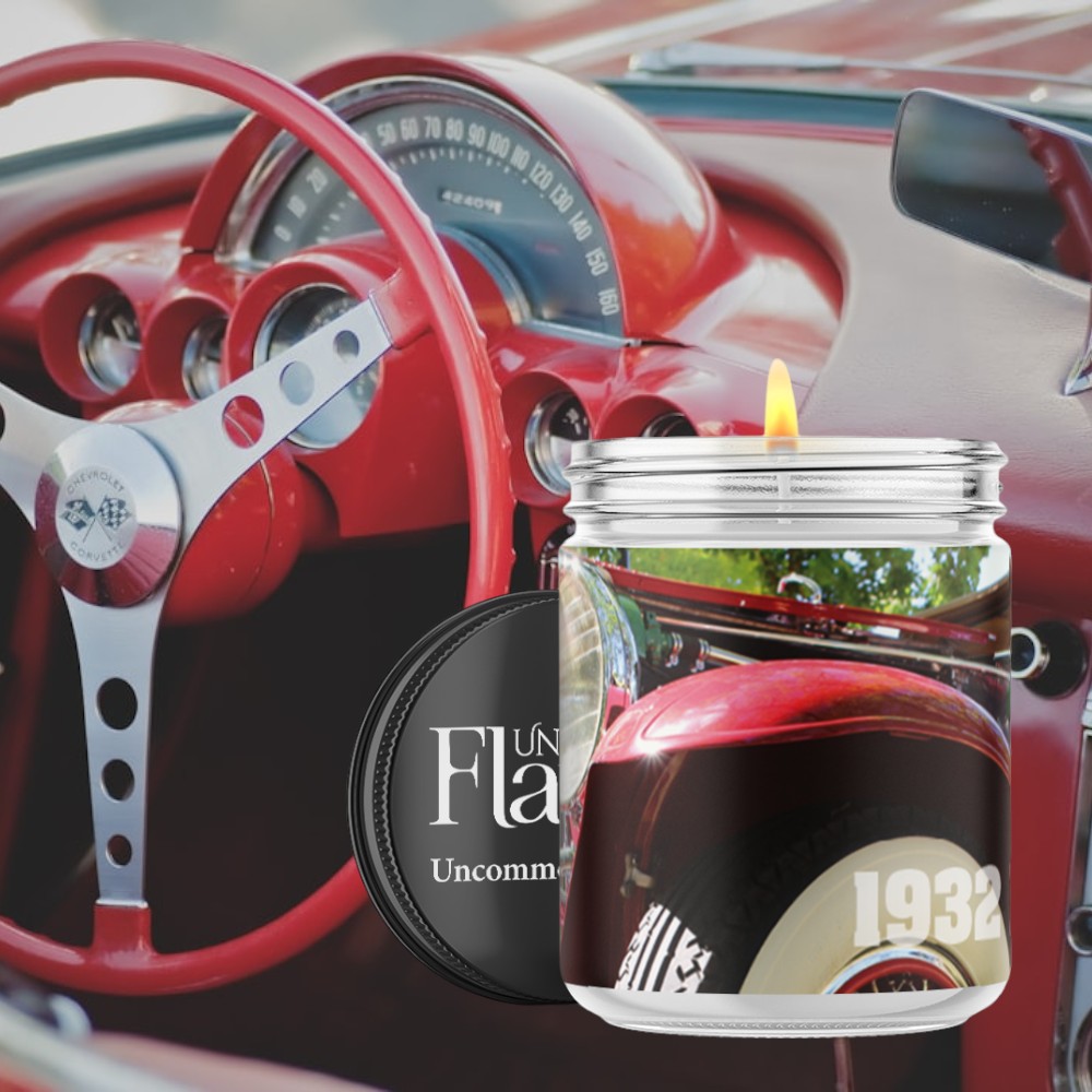 red classic car
