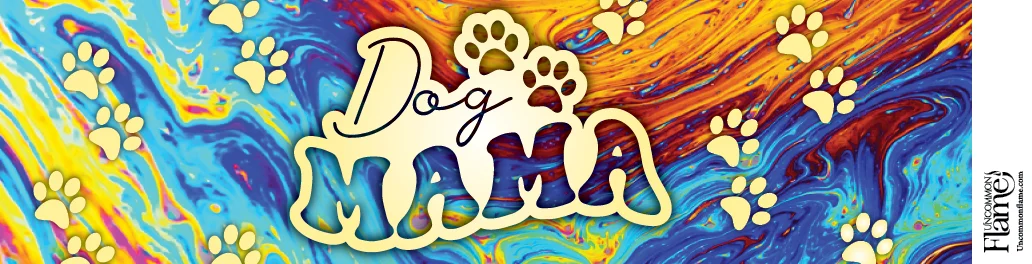 Dog Mama flat label