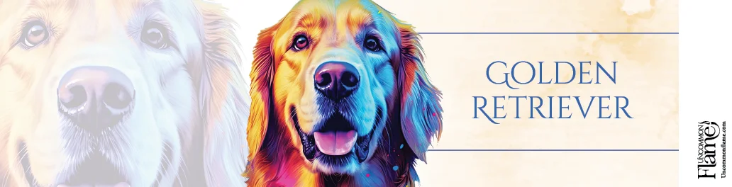 Golden Retriever flat label