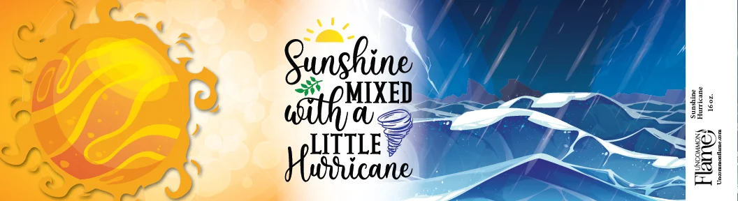 Sunshine Mixed with a Little Hurricane flat label