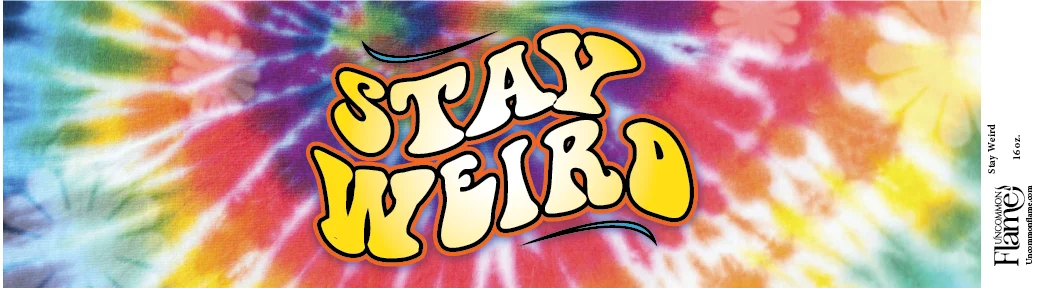 Stay Weird flat label