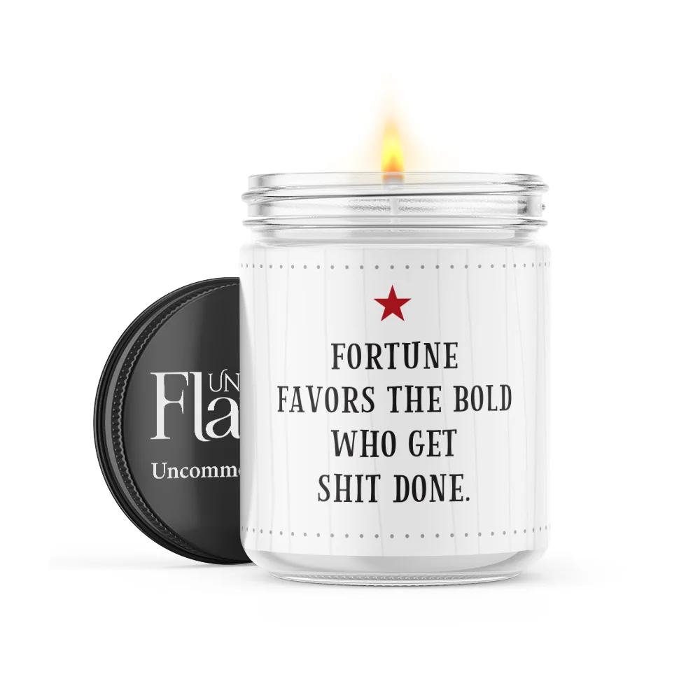 Fortune Favors the Bold Who Get Shit Done design