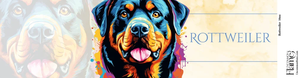 Rottweiler flat label