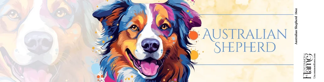 Australian Shepherd flat label