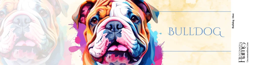 Bulldog flat label