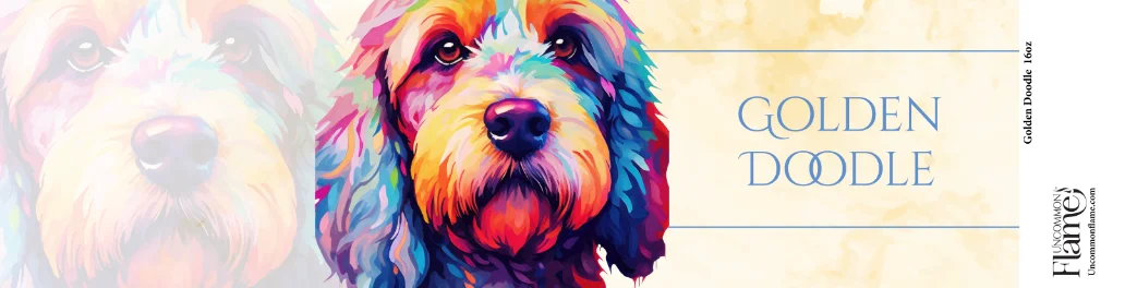 Golden Doodle flat label