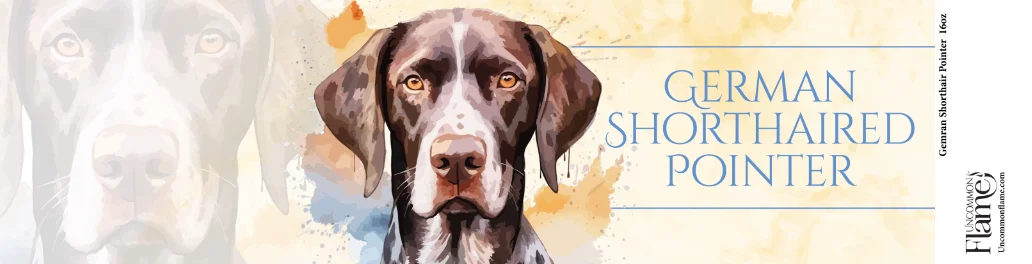 German Shorthaired Pointer flat label