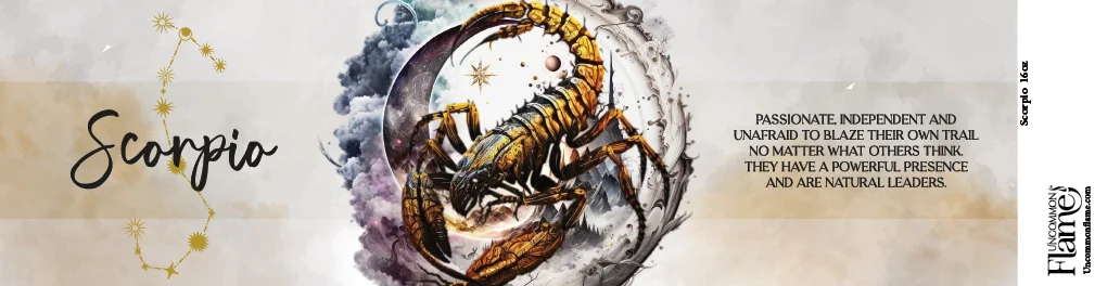Zodiac Scorpio flat design