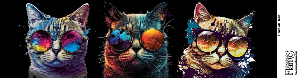 Cool Cats flat label
