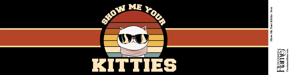 Show Me Your Kitties flat label