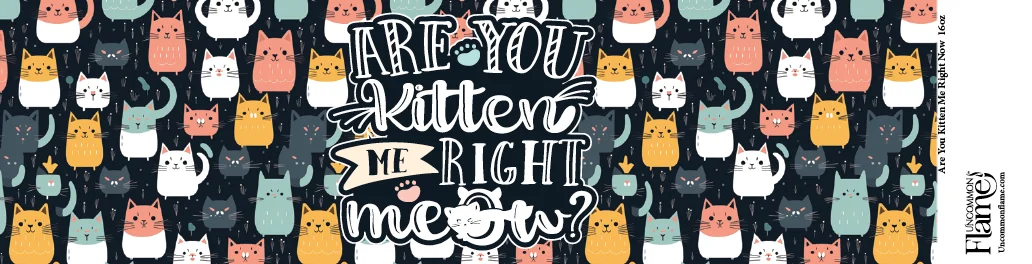 Are You Kitten Me Right Now? flat label