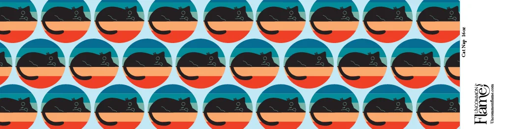 Cat Nap flat label
