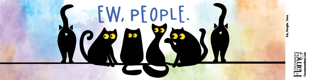 Ew, People flat label