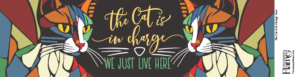 The Cat Is In Charge flat label