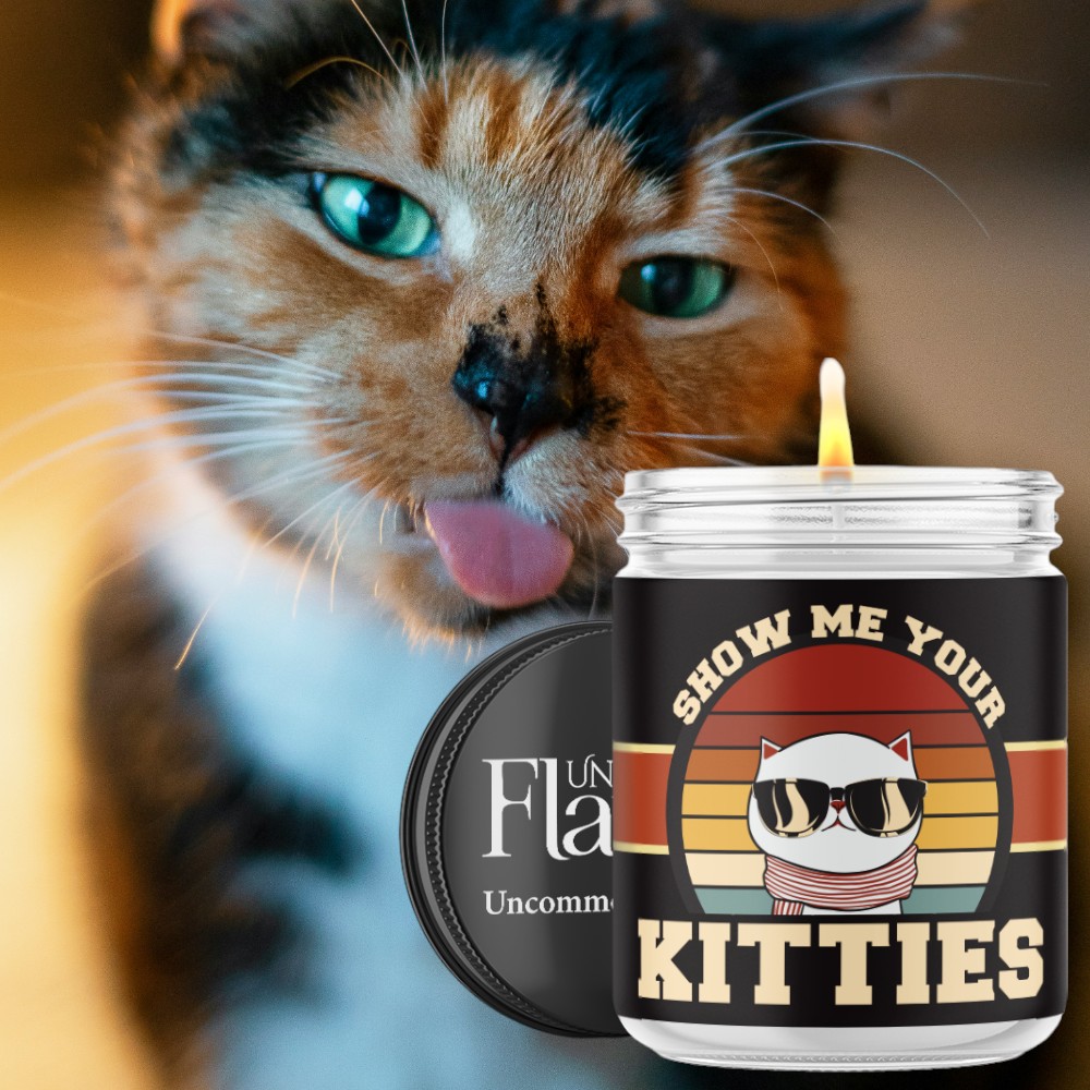 show me your kitties candle