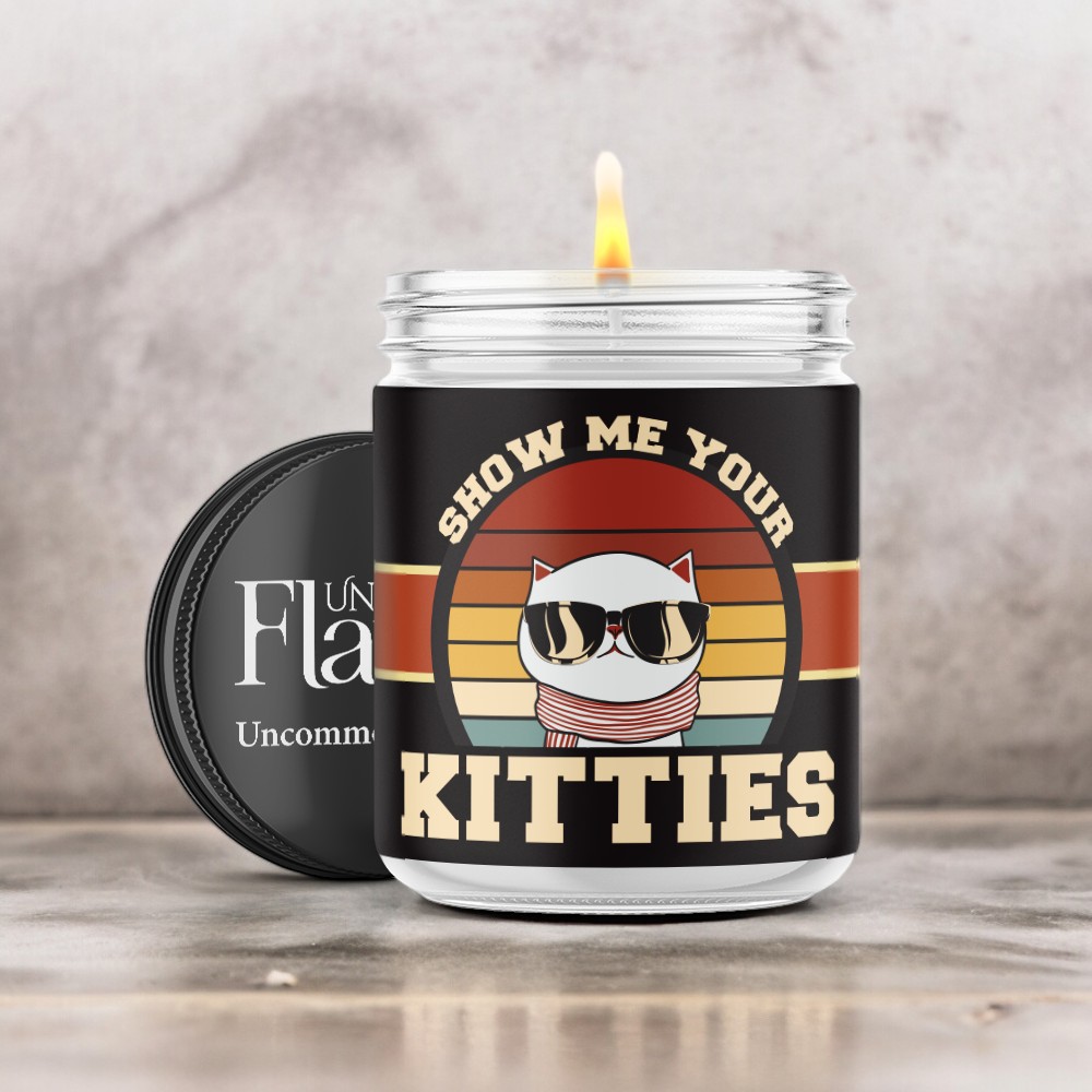 show me your kitties candle
