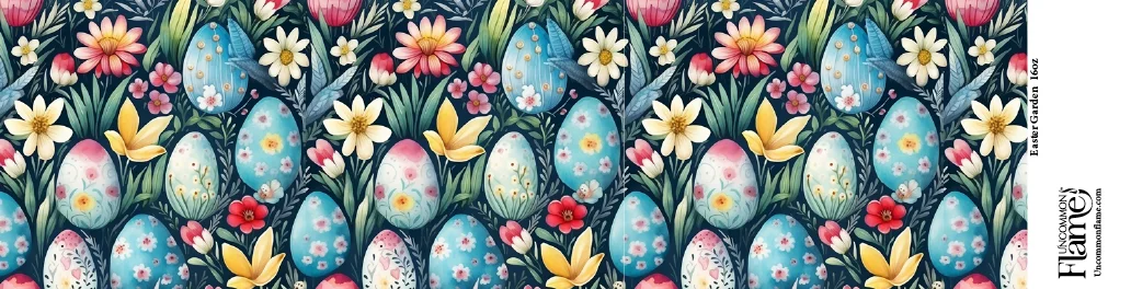 Easter Garden flat label