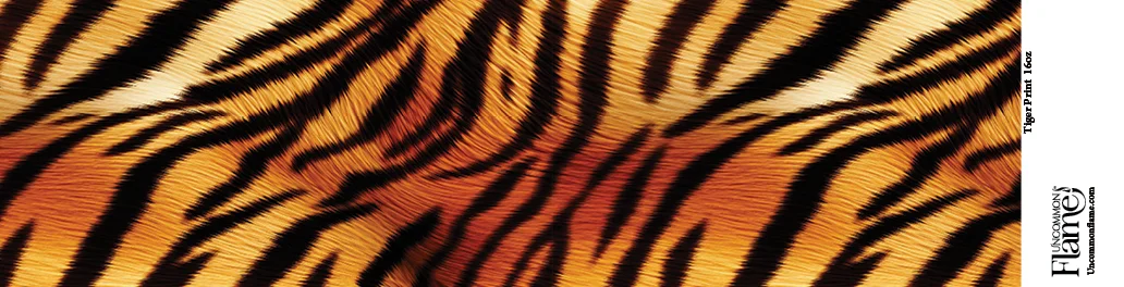Tiger Print flat label