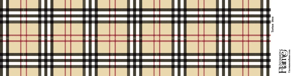 Tartan flat label