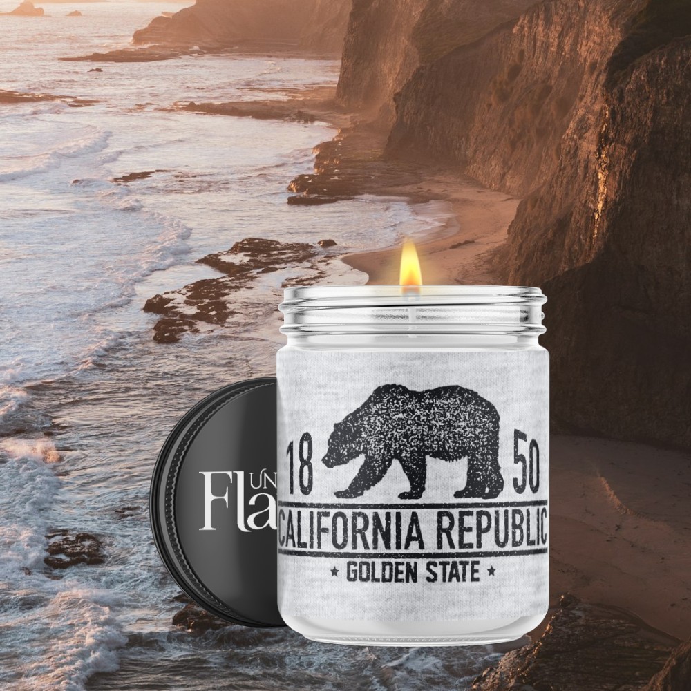 black and white california republic