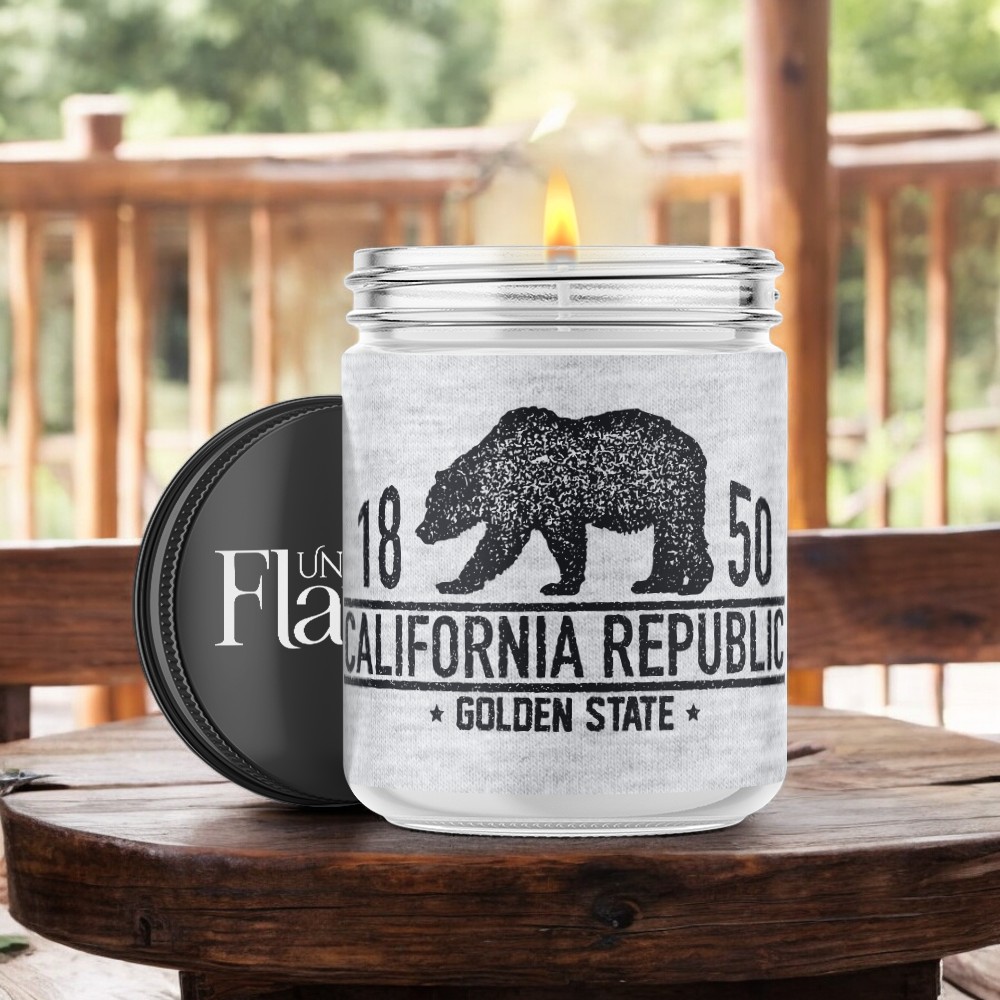 black and white california republic