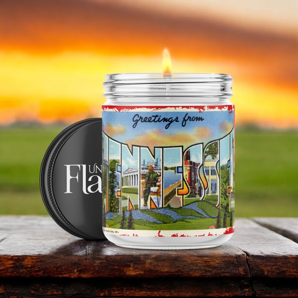 greetings from Tennessee candle
