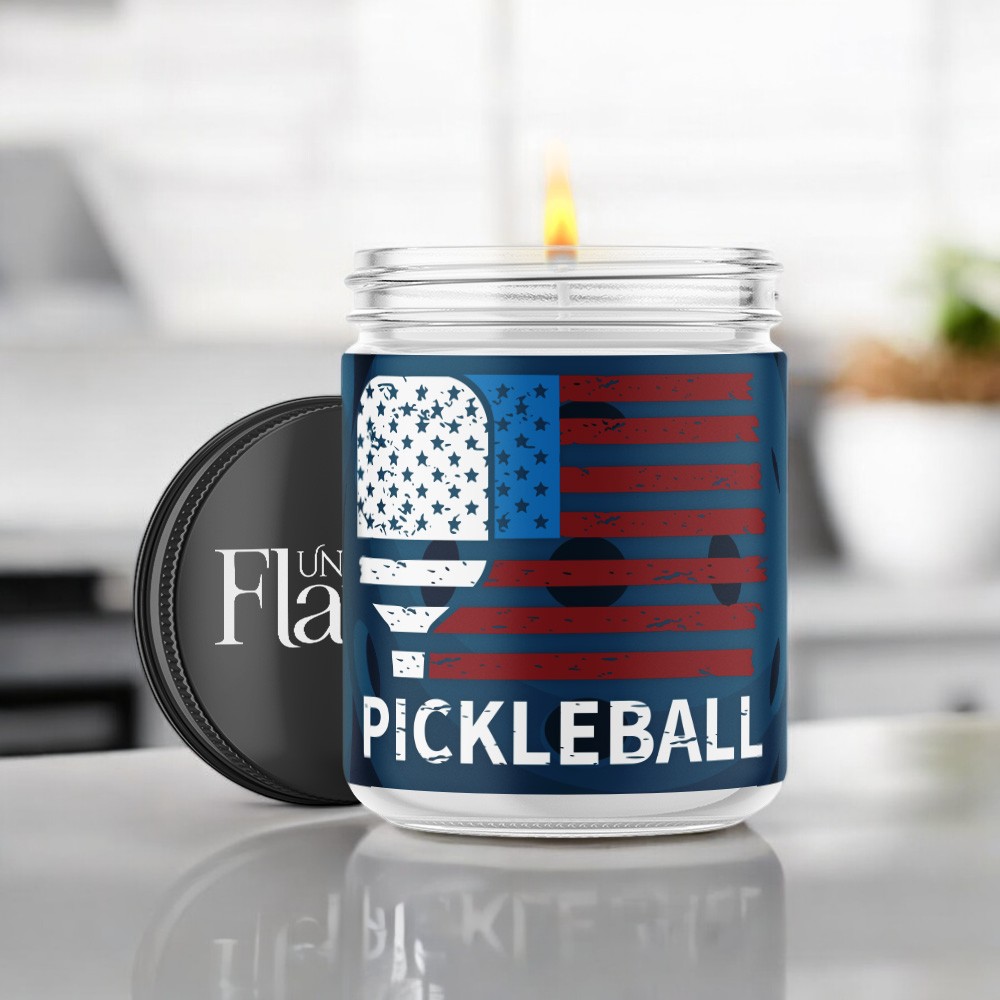 pickleball USA soy candle