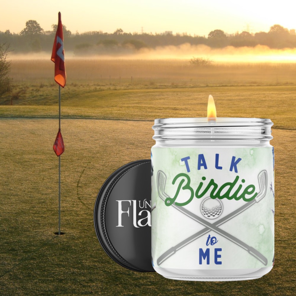 talk birdie to me golf candle