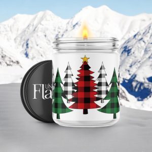 christmas plaid trees