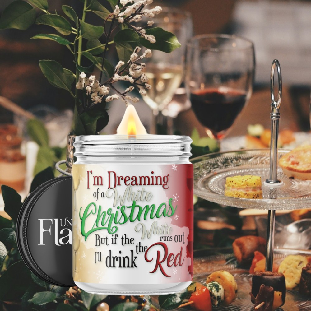 white christmas with wine
