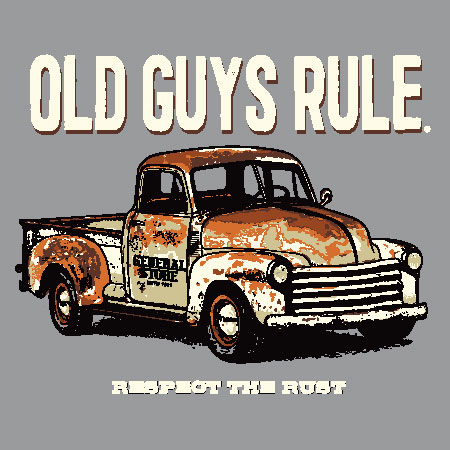 old guys rule rusty truck
