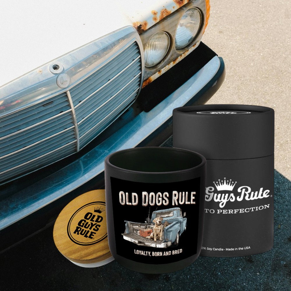 old guys rule dog and truck