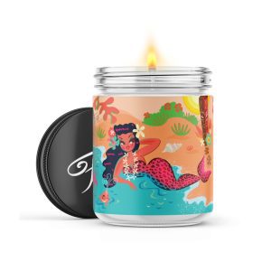 Pink Leopard Tiki Mermaid