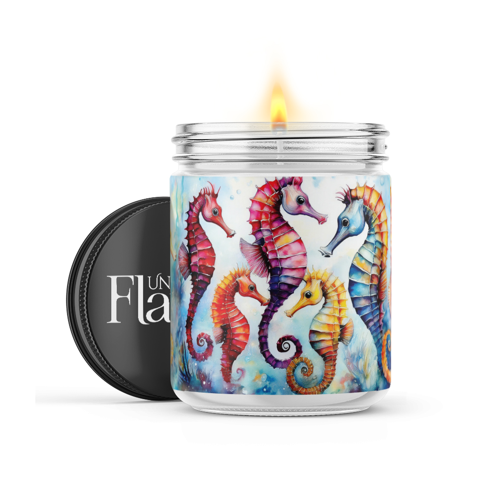Seahorses Watercolor
